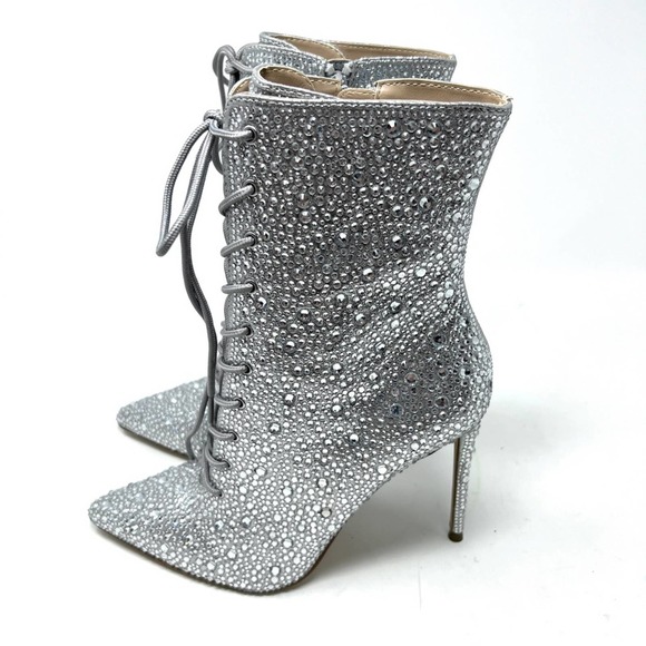 Steve Madden Valency Rhinestones Heeled Boots - Picture 6 of 11